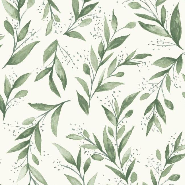 media image for Olive Branch Peel & Stick Wallpaper in Olive by Joanna Gaines for York Wallcoverings 254
