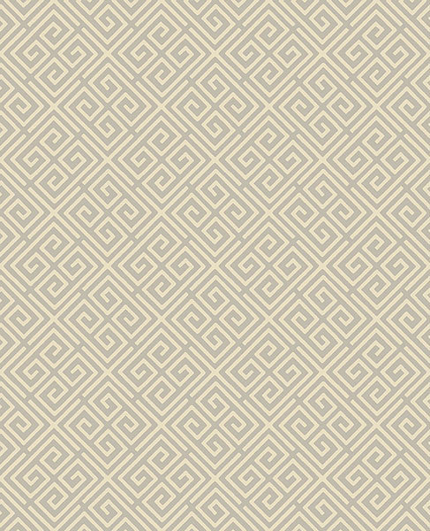 media image for omega taupe geometric wallpaper from the symetrie collection by brewster home fashions 1 267