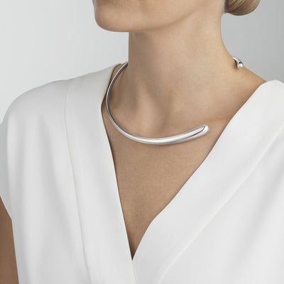 product image for mercy silver neckring in medium by georg jensen 20000069000m 3 61