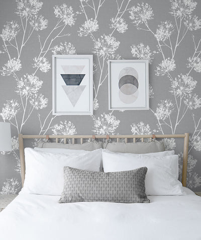 product image for One O'Clocks Peel-and-Stick Wallpaper in Cove Grey by NextWall 32