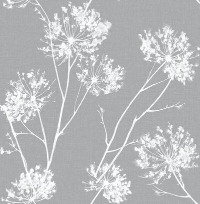 product image of One O'Clocks Peel-and-Stick Wallpaper in Cove Grey by NextWall 552