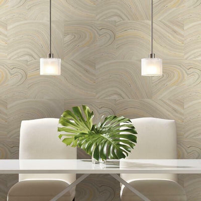product image for Onyx Peel & Stick Wallpaper in Grey by York Wallcoverings 29