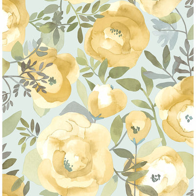 product image for Orla Floral Wallpaper in Yellow from the Bluebell Collection by Brewster Home Fashions 74