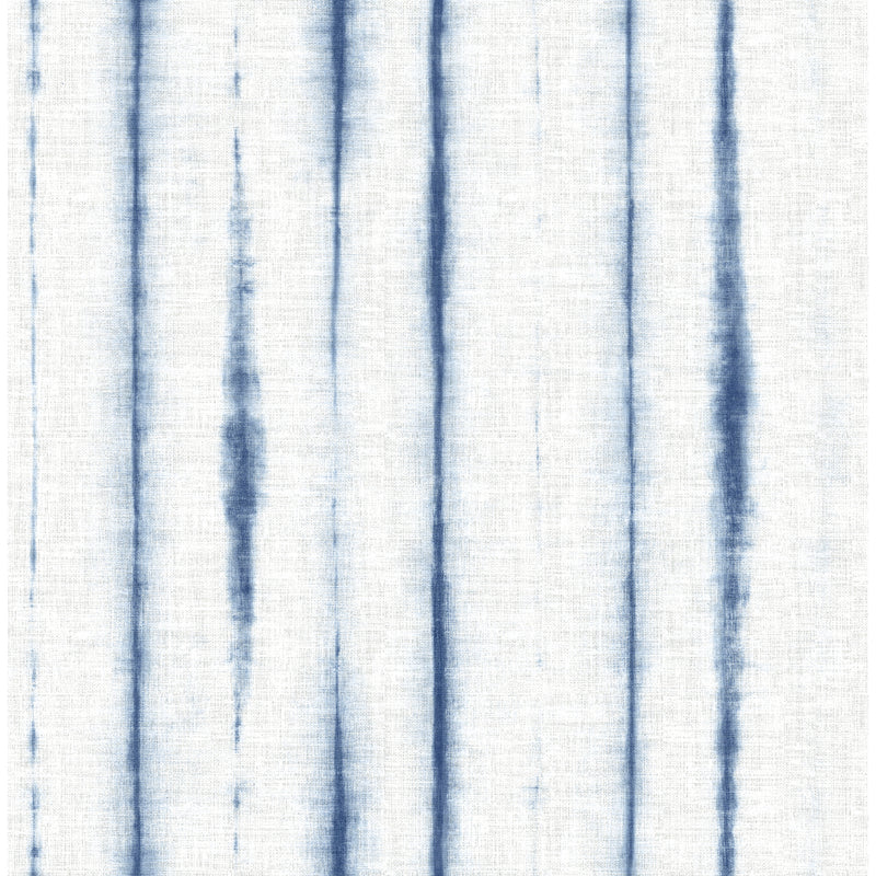 media image for Orleans Shibori Faux Linen Wallpaper in Blue from the Pacifica Collection by Brewster Home Fashions 213