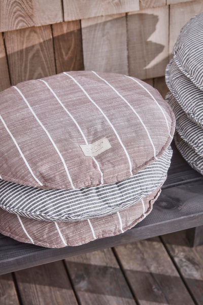 product image for outdoor kyoto cushion round black white 2 10