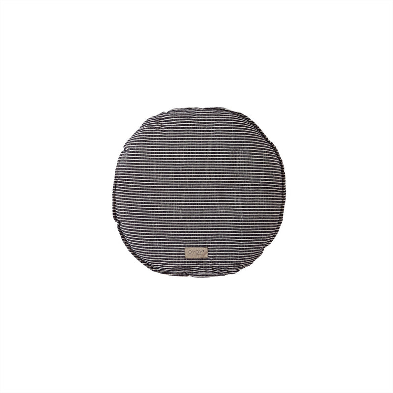 media image for outdoor kyoto cushion round black white 1 23