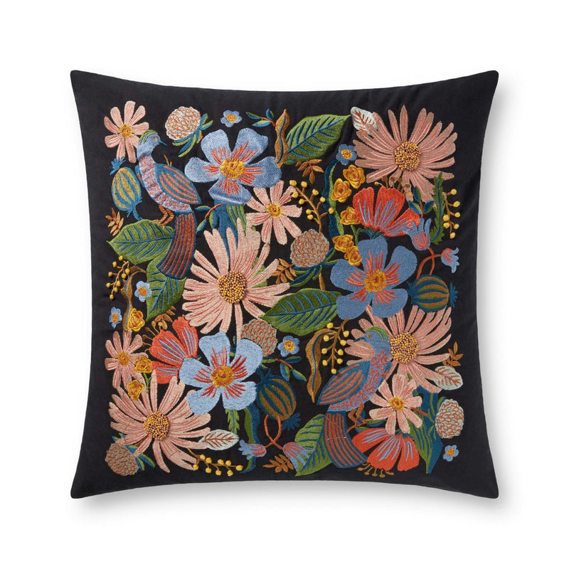 media image for Dovecote Black Floral Pillow 251