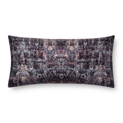 product image of Abstract Black & Multi Pillow by Loloi 524