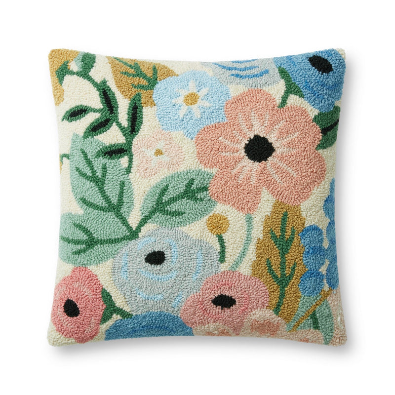 media image for Hooked Cream/Multi Color Pillow 1 210