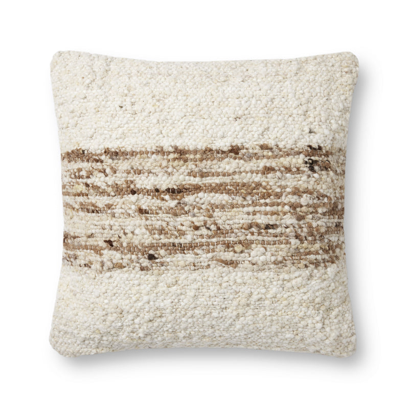 media image for Marie Hand Woven Ivory Camel Pillow By Amber Lewis X Loloi P154Pal0031Ivcapil3 1 248