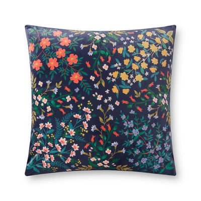 product image for navy pillow by rifle paper co x loloi p190prp0025nv00pil3 1 85