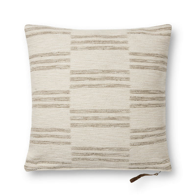 product image of Jay Jacquard Woven Ivory Sand Pillow By Amber Lewis X Loloi P214Pal0026Ivsapil3 1 551