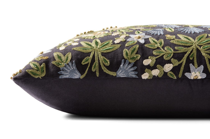 media image for Embroidered Black Pillow 2 281