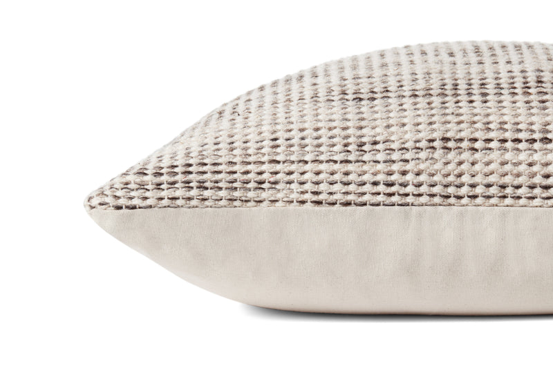 media image for Morro Hand Woven Natural Grey Pillow By Amber Lewis X Loloi P284Pal0018Nagypil3 2 281