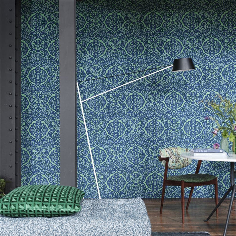 media image for Fioravanti Cobalt Wallpaper from the Minakari Collection by Designers Guild 293