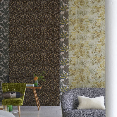 product image for Fioravanti Espresso Wallpaper from the Minakari Collection by Designers Guild 1