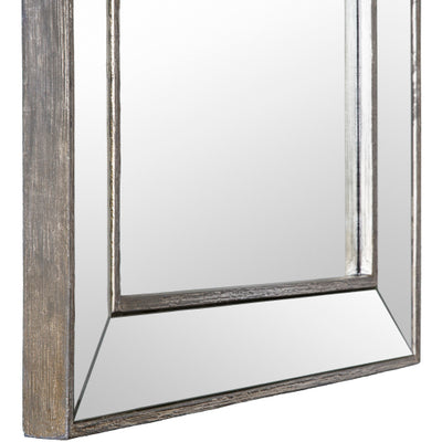 product image for surya wall decor wall mirror in silver design by surya 5 3 24