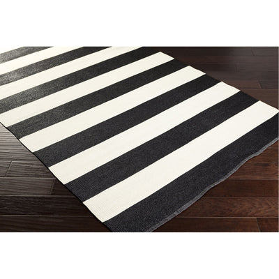 product image for Picnic PIC-4005 Hand Woven Rug in Black & Cream by Surya 1