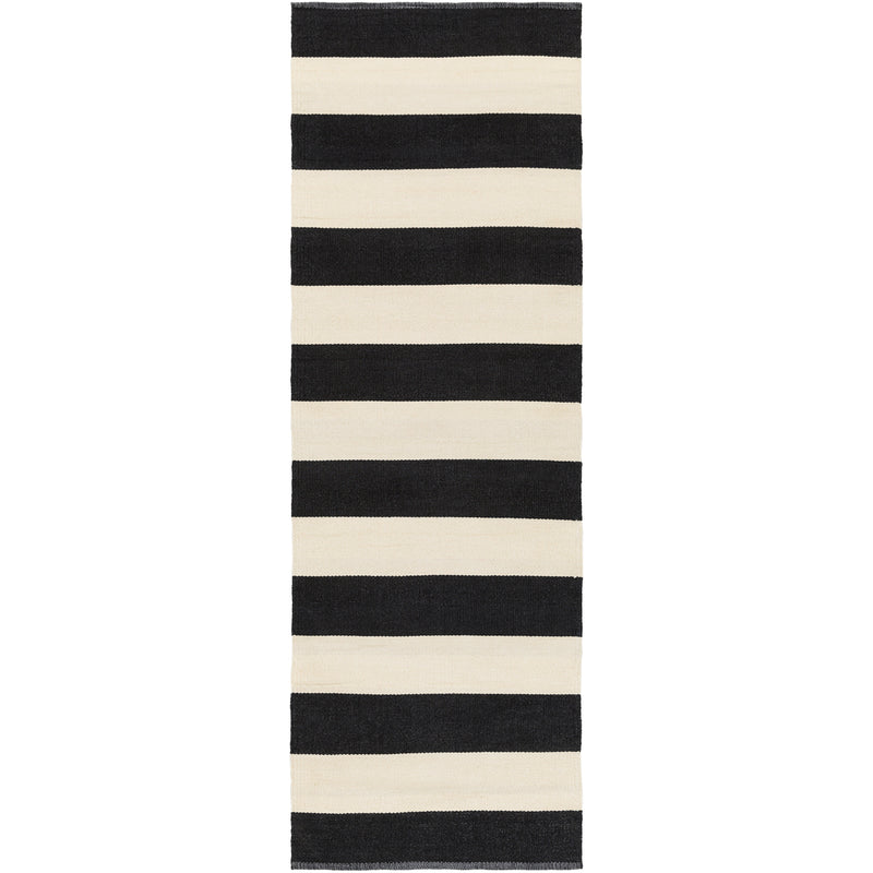 media image for picnic outdoor rug in black cream design by surya 3 288