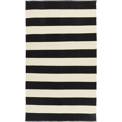 product image for picnic outdoor rug in black cream design by surya 2 66