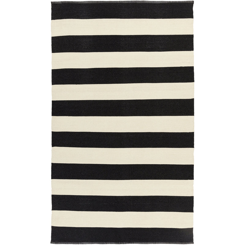 media image for picnic outdoor rug in black cream design by surya 2 278