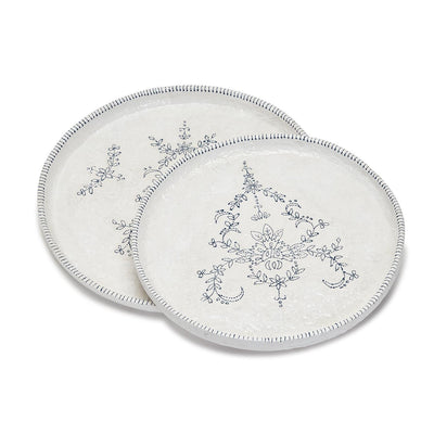 product image for Mykonos Blue and White Platter - Set of 2  60