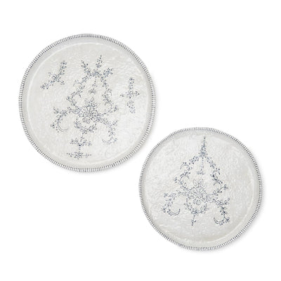product image of Mykonos Blue and White Platter - Set of 2  528