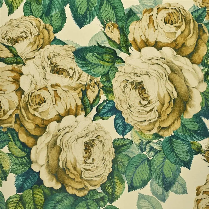media image for The Rose Sepia Wallpaper by John Derian for Designers Guild 247