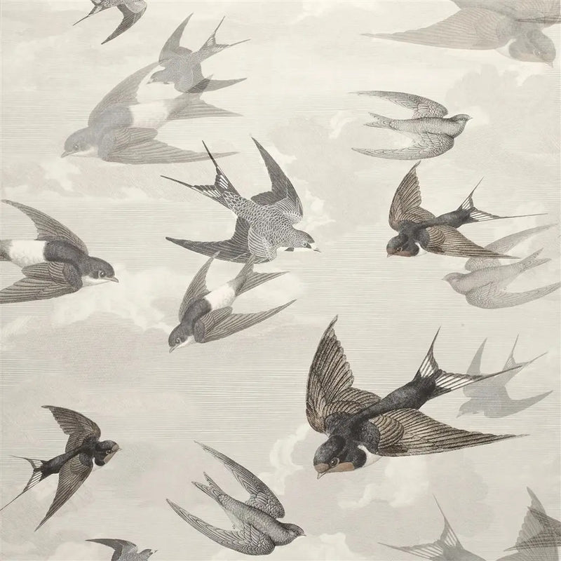 media image for Chimney Swallows Dusk Wallpaper by John Derian for Designers Guild 249
