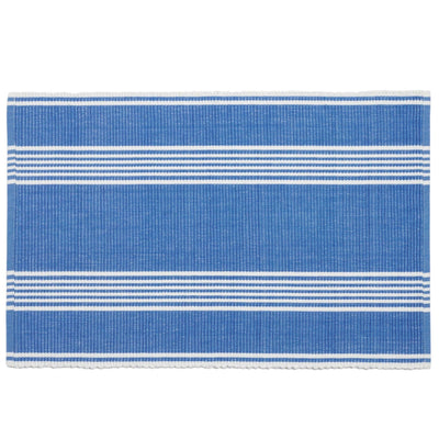 product image of bistro stripe french blue placemat by annie selke fr463 p4 1 512