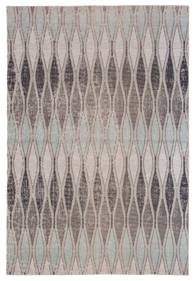 product image of Norwich Geometric Rug in Flint Gray & Arctic design by Jaipur Living 55