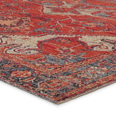 product image for Leighton Indoor/ Outdoor Medallion Red & Blue Area Rug 70