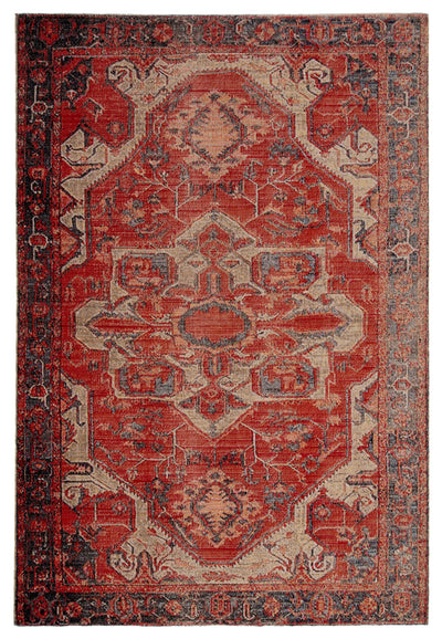 product image of Leighton Indoor/ Outdoor Medallion Red & Blue Area Rug 594