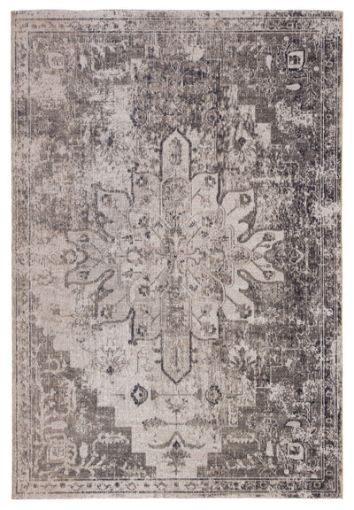 product image for Isolde Medallion Rug in Pumice Stone & Flint Gray design by Jaipur 81