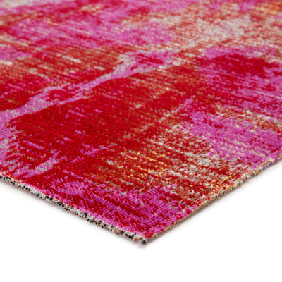 product image for Zenith Indoor/ Outdoor Ikat Pink & Orange Area Rug 9