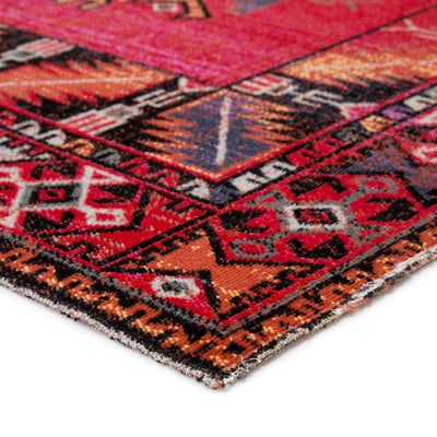product image for paloma indoor outdoor tribal red black rug design by jaipur 2 81