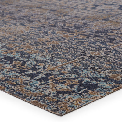 product image for Bodega Indoor/Outdoor Trellis Rug in Dark Blue & Gold by Jaipur Living 21
