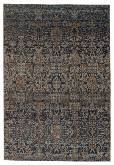 product image for Bodega Indoor/Outdoor Trellis Rug in Dark Blue & Gold by Jaipur Living 31