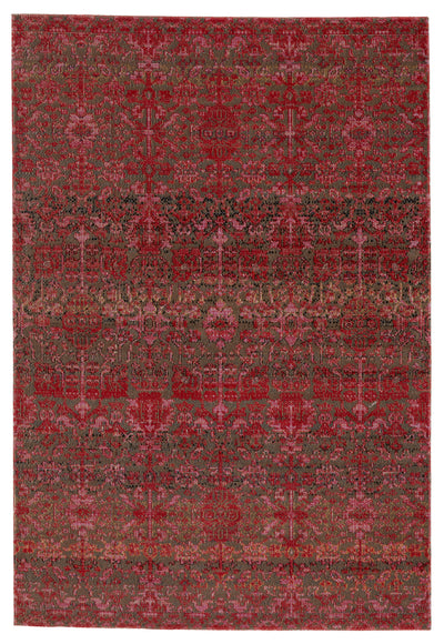 product image of Bodega Indoor/Outdoor Trellis Rug in Red & Taupe by Jaipur Living 58
