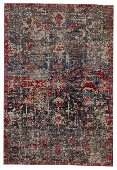 product image of Fayette Indoor/Outdoor Oriental Rug in Dark Blue & Red by Jaipur Living 587
