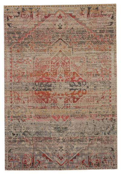 product image of Altona Indoor/Outdoor Medallion Rug in Multicolor & Beige by Jaipur Living 543