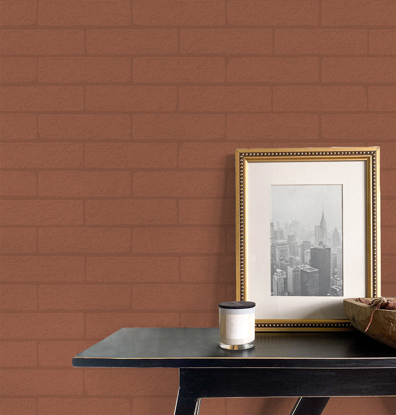 media image for Rustico Faux Brick Paintable Peel & Stick Wallpaper in Off-White 293