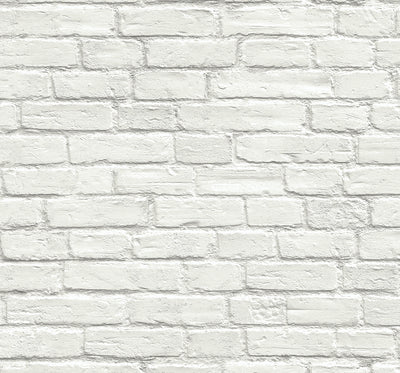 product image of Industrial Faux Brick Prepasted Wallpaper Off-White by Seabrook 594