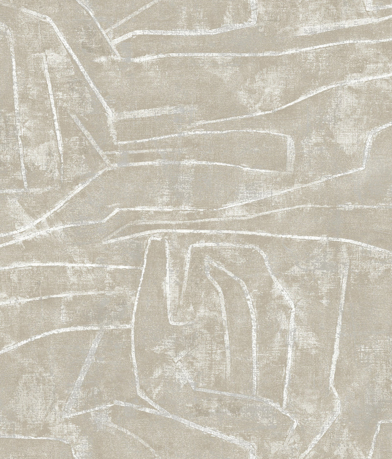 media image for Urban Chalk Peel & Stick Wallpaper in Neutral and Pearl from the Risky Business III Collection by York Wallcoverings 244