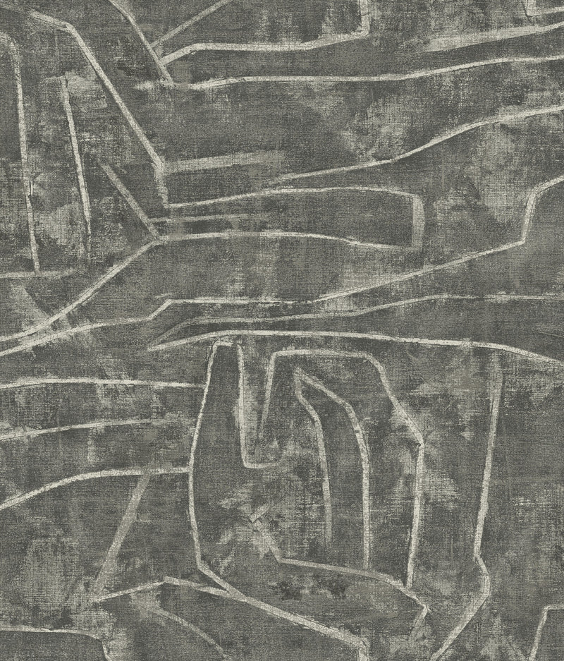 media image for Urban Chalk Peel & Stick Wallpaper in Grey and Glint from the Risky Business III Collection by York Wallcoverings 230