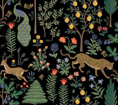 product image of Menagerie Peel & Stick Wallpaper in Black by York Wallcoverings 570