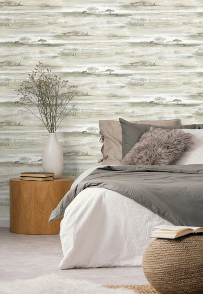 product image for Savanna Sunset Brown Peel & Stick Wallpaper by York Wallcoverings 71