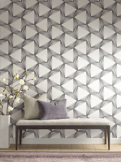 product image for Honeycomb Charcoal Peel & Stick Wallpaper by Candice Olson 82