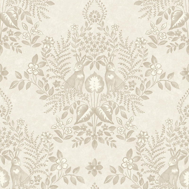 media image for Cottontail Toile Peel & Stick Wallpaper in Wicker 230