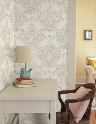 product image for Cottontail Toile Peel & Stick Wallpaper in Wicker 89